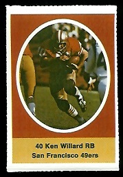 1972 Sunoco Stamps      586     Ken Willard